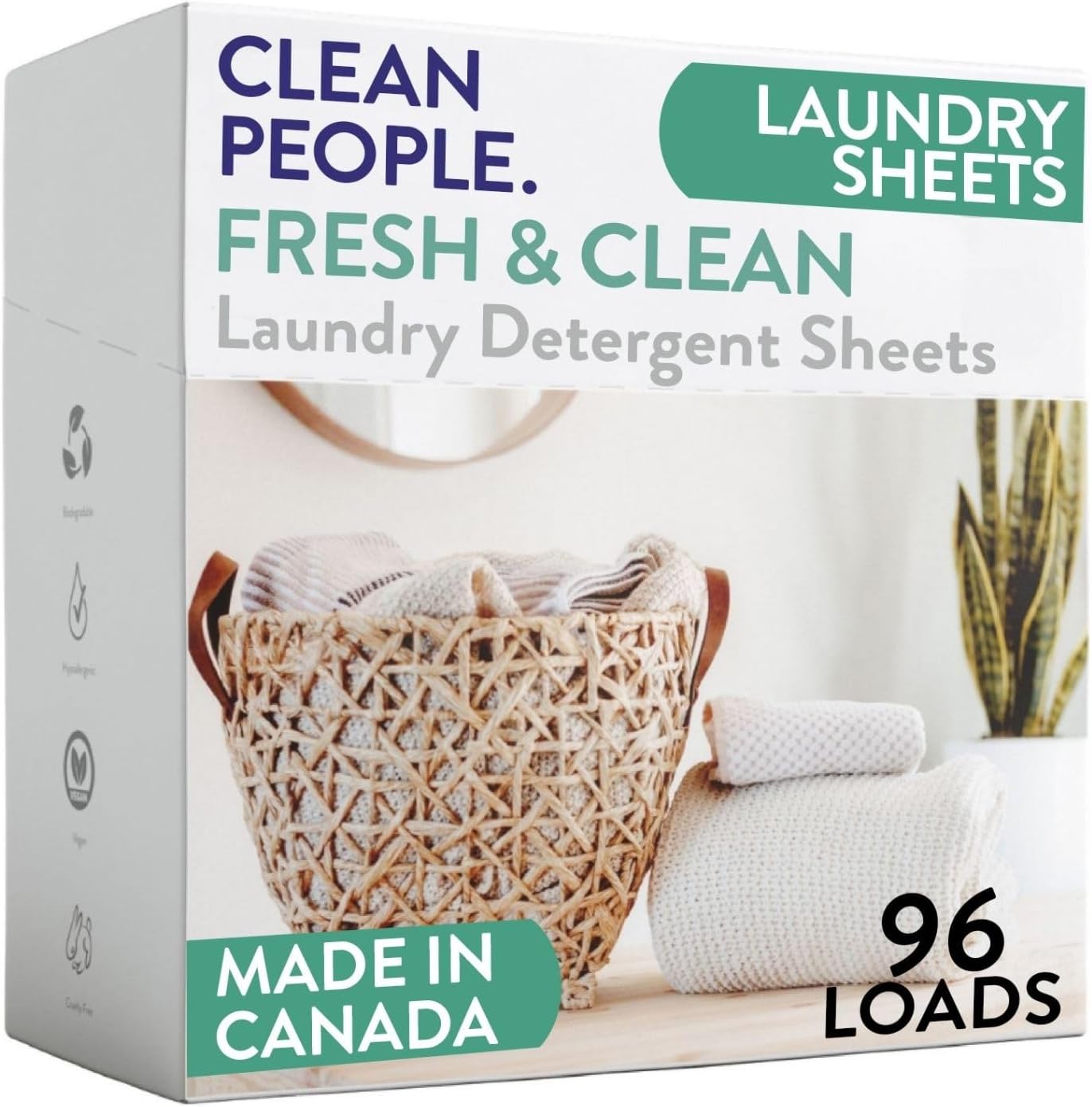 The Clean People Laundry Detergent Sheets