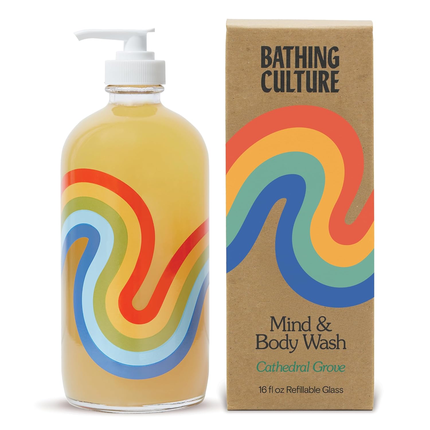 Bathing Culture – Organic Mind + Body Wash, Cathedral Grove, 16 fl oz Pump