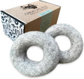 Creature ECO Organic Wool Ring Dog Toys for Moderate Chewers - 2 Pack