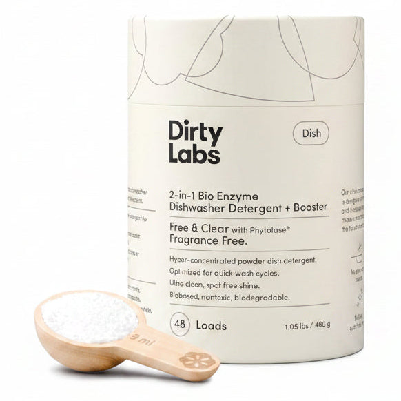 Dirty Labs, Dishwasher Detergent and Booster, Scent Free 48 Loads (1 lb)