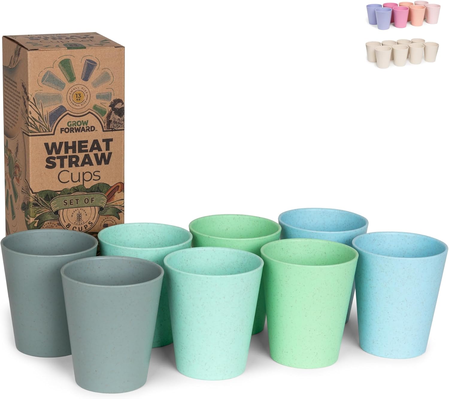 Grow Forward Premium Plastic Kids Cups - 13 oz