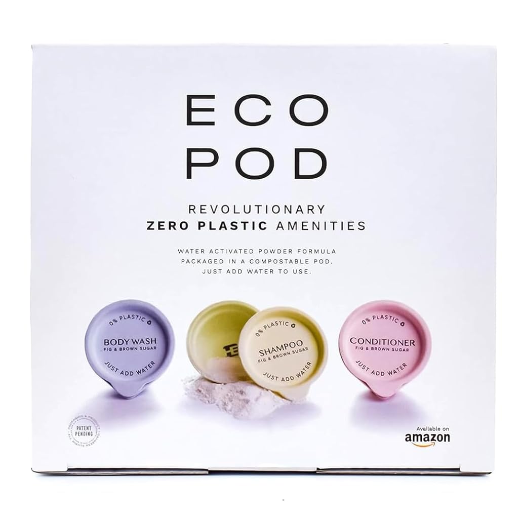 Hotel Emporium ECO POD Sustainable Powder-Based Amenities TSA Compliant | Pack of 36