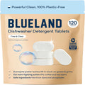 BLUELAND 100% Plastic-Free Dishwasher Detergent Tablets, 120 Count
