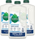 Dish Liquid Soap Refill Free & Clear Dish Soap for sensitive skin 50 oz, Pack of 3